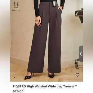 FIGS Pro High Waisted Wide Leg Trouser